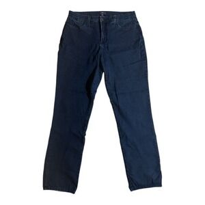NYDJ Womens Jeans Size 10 Straight Leg Dark Wash Lift Tuck Technology Stretch